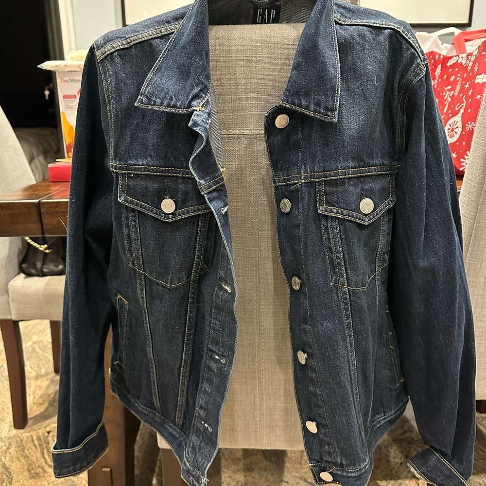GAP Dark Blue Denim Jacket Women’s Large